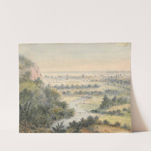 New Haven from East Rock by Alexander Jackson Davis