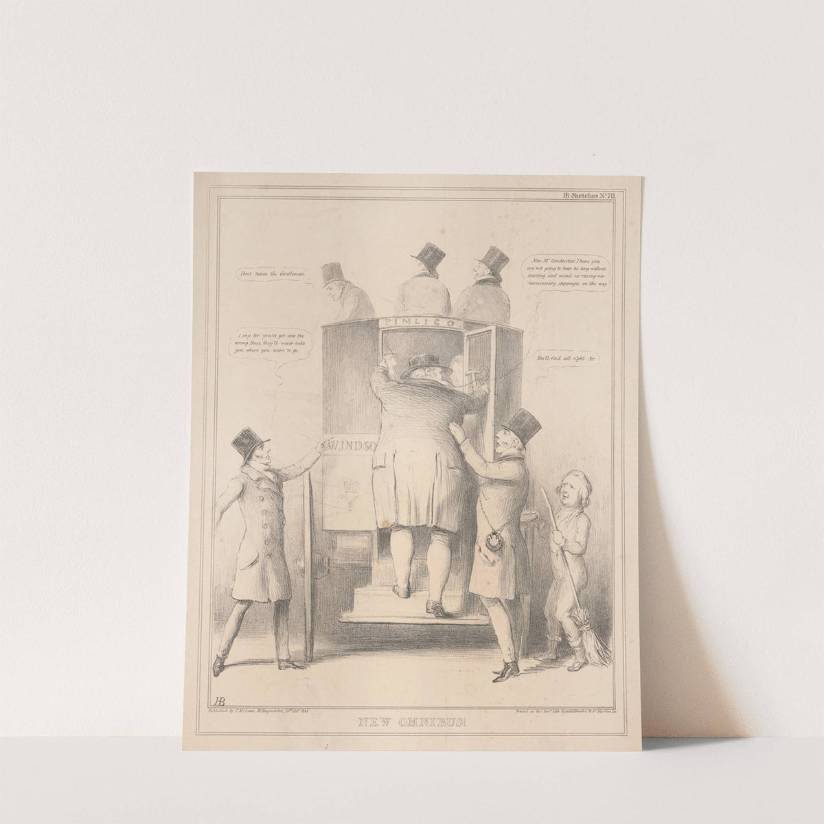 New omnibus! (1841) by John Doyle