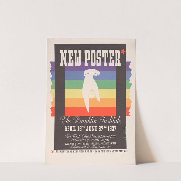 New poster, the Franklin Institute, April 16th – June 27th, 1937 (1936) by Alexey Brodovitch
