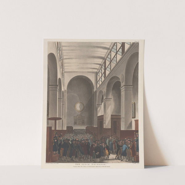 New Stock Exchange (1809) by Thomas Rowlandson