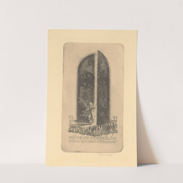 New Year’s greeting from Kornél Révész (1940) by Kornél Révész