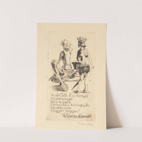 New Year’s greeting from Kornél Révész (1933) by Kornél Révész