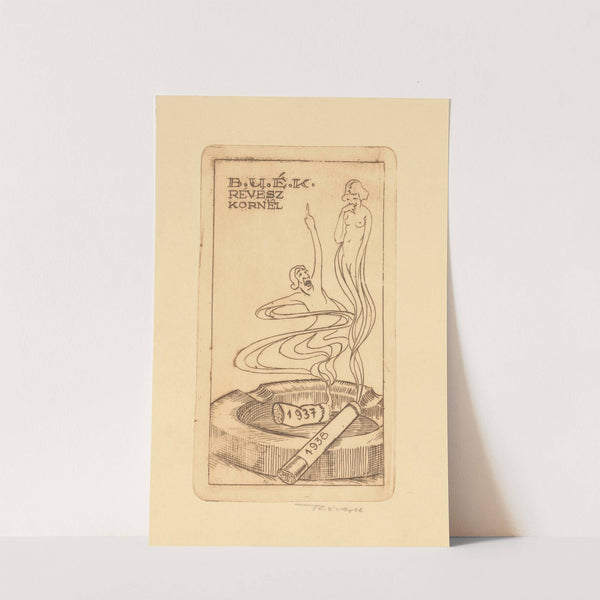 New Year’s greeting from Kornél Révész (1937) by Kornél Révész