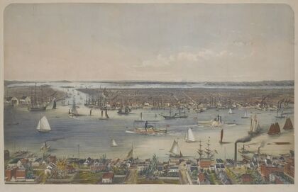 New-York and environs, from Williamsburgh (1848)