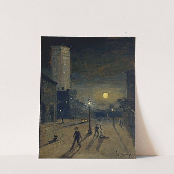 New York at Night (circa 1910) by Louis Michel Eilshemius