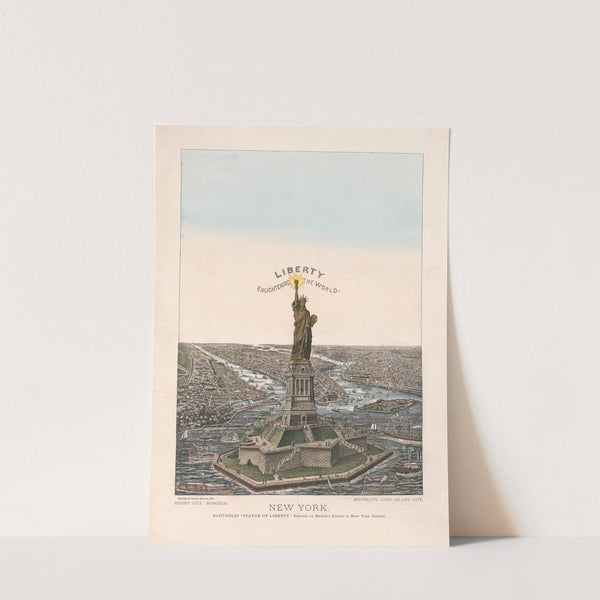 New York. Bartholdi ‘Statue of Liberty,’ erected on Bedloe’s Island, in New York Harbor (1885) by Charles Magnus