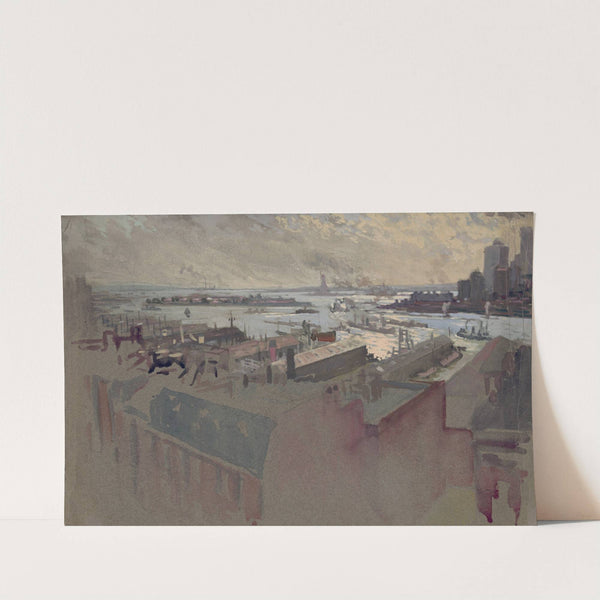 New York Bay from the Margaret by Joseph Pennell