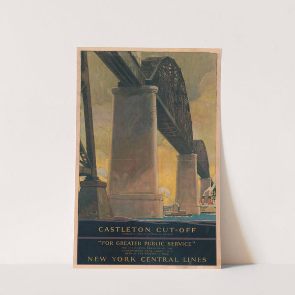 New York Central Lines - Castleton cut-off - Alfred H. Smith Memorial Bridge by Anonymous