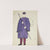 New York Fireman: Cabman. Purple cape, red trousers, whip, and purple cap (1934-1943) by Lucie Gilligan