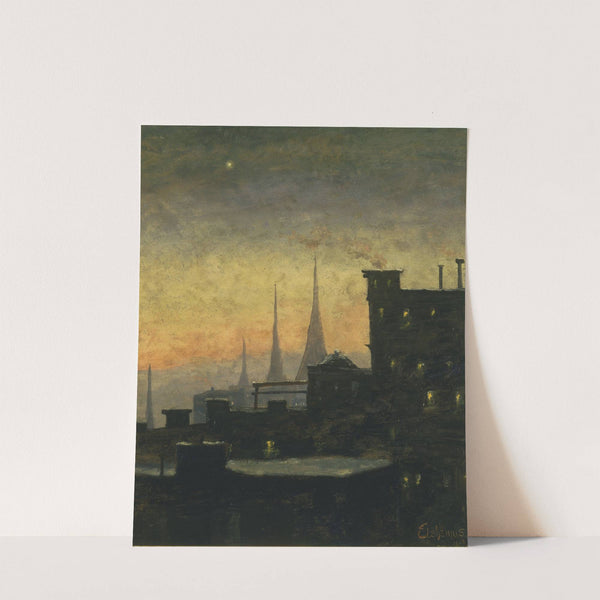 New York Roof Tops by Louis Michel Eilshemius