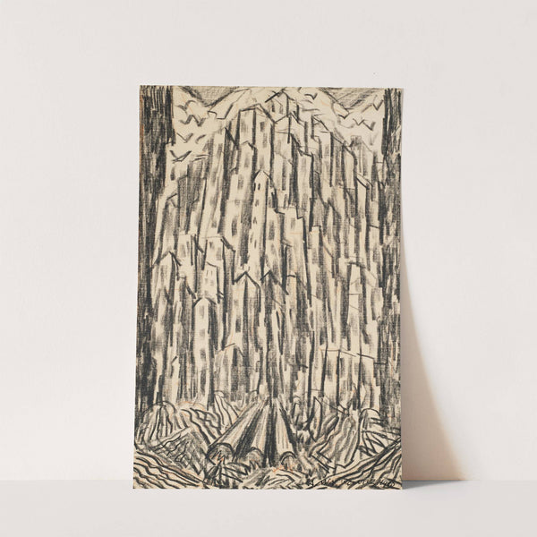 New York Skyscrapers (1910) by Abraham Walkowitz