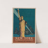 New York, the wonder city of the world Travel by train (1927) by Adolph Treidler