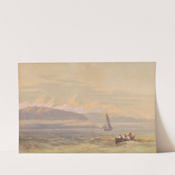 New Zealand coastal scene by John Gully