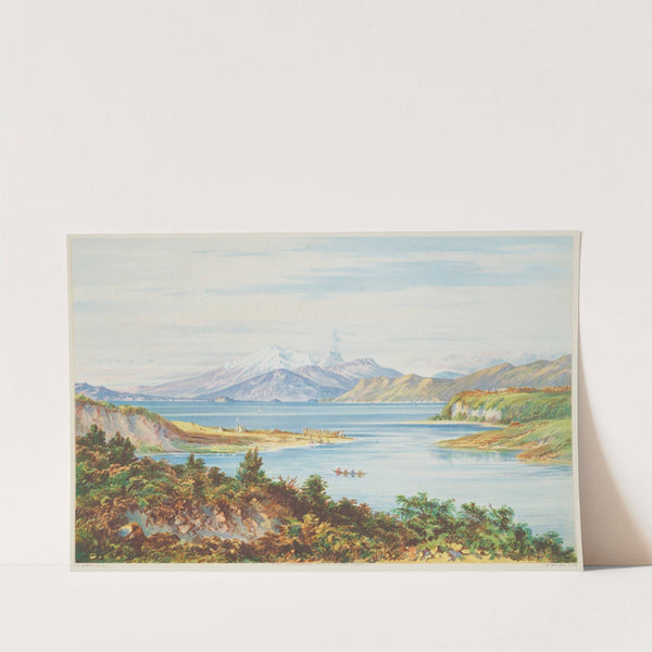 New Zealand Graphic and Descriptive. Lake Taupo by Charles Decimus Barraud