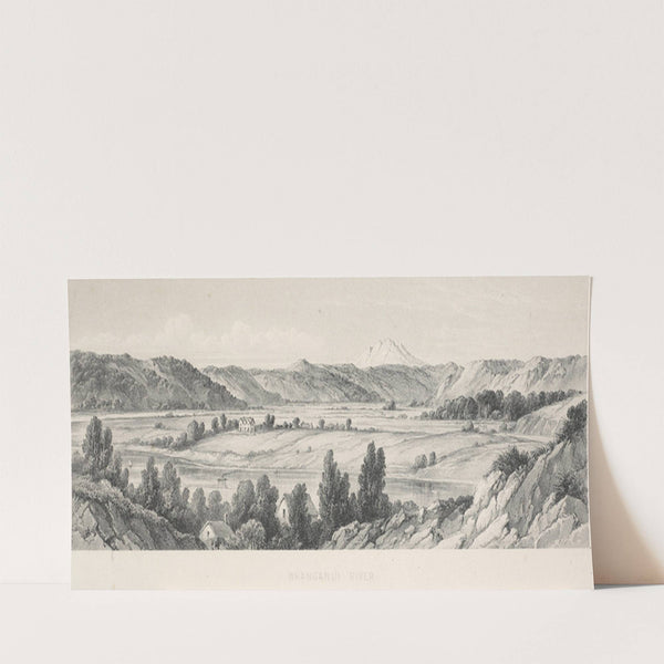 New Zealand Graphic and Descriptive. Plate I. Whanganui River (1877) by Charles Decimus Barraud