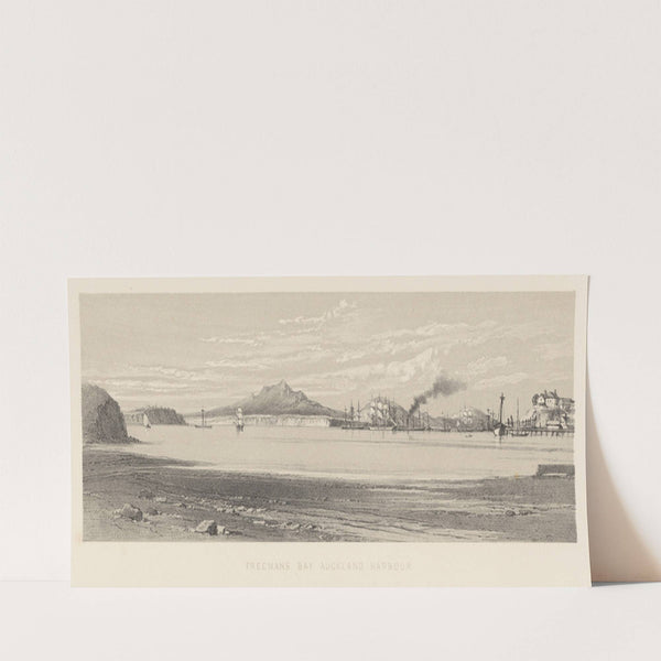 New Zealand Graphic and Descriptive. Plate III. Freeman’s Bay Auckland Harbour. (1877) by Charles Decimus Barraud