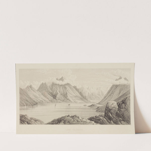 New Zealand Graphic and Descriptive. Plate IV. Lake Coleridge (1877) by Charles Decimus Barraud