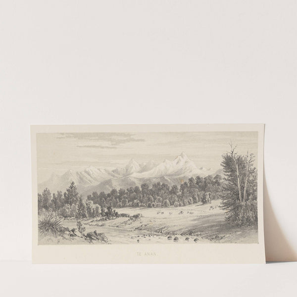 New Zealand Graphic and Descriptive. Plate V. Te Anau (1877) by Charles Decimus Barraud