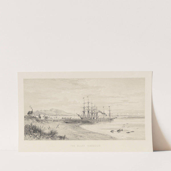New Zealand Graphic and Descriptive. Plate V. The Bluff Harbour (1877) by Charles Decimus Barraud