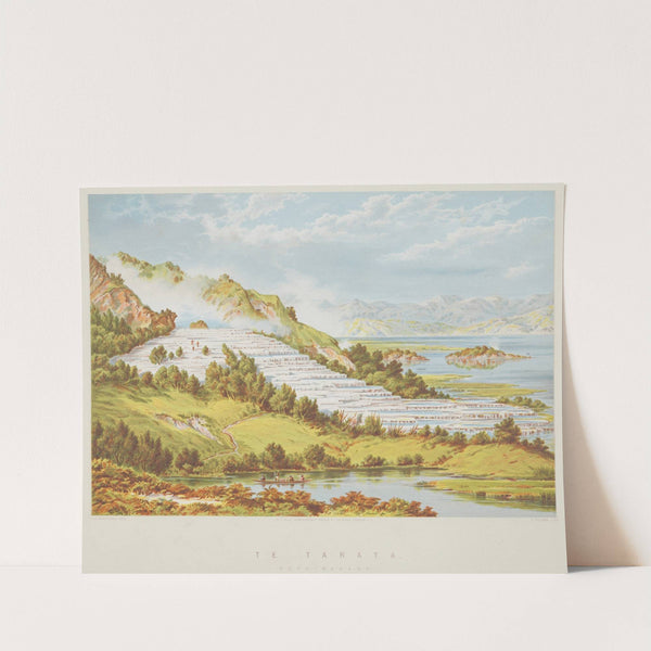 New Zealand Graphic and Descriptive. Te Tarata Roto-mahana. by Charles Decimus Barraud