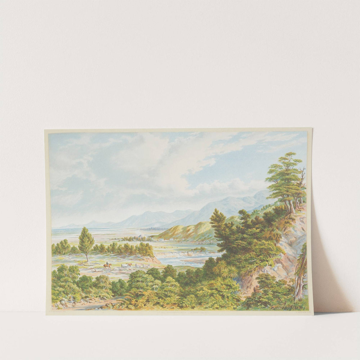 New Zealand Graphic and Descriptive. Wairarapa Lake. by Charles Decimus Barraud