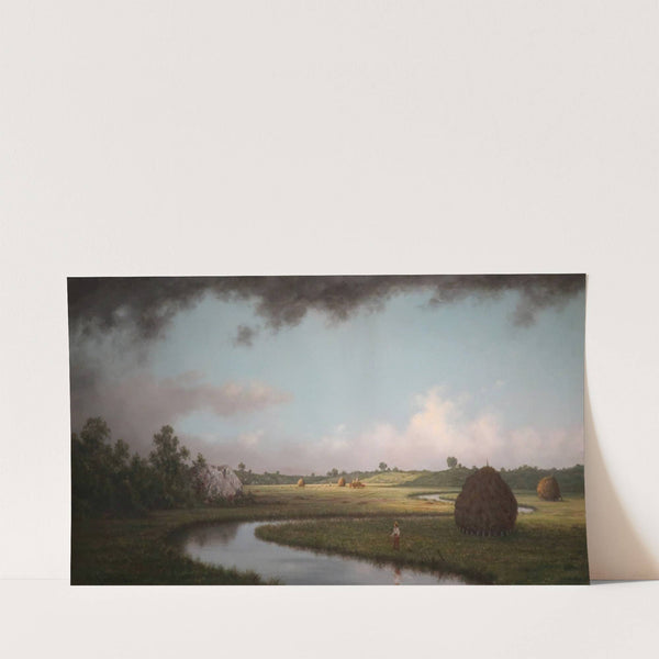 Newburryport Marshes, Approaching Storm (c. 1871) by Martin Johnson Heade