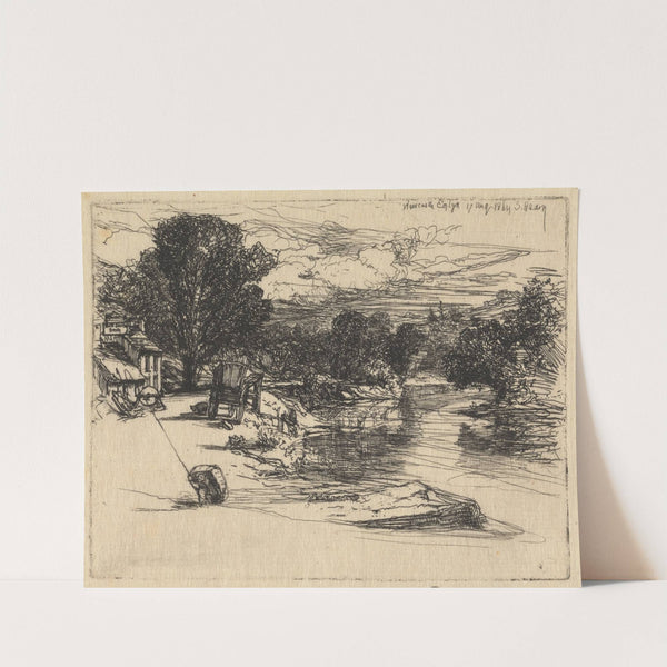 Newcastle Emlyn (1864) by Francis Seymour Haden