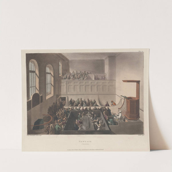 Newgate Chapel (1809) by Thomas Rowlandson