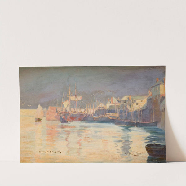 Newlyn Harbour by Charles H Whitworth