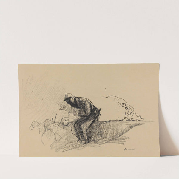 News in the Trenches (c. 1914-1919) by Jean-Louis Forain