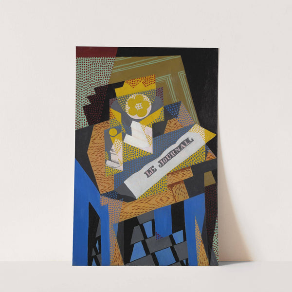 Newspaper and Fruit Dish by Juan Gris