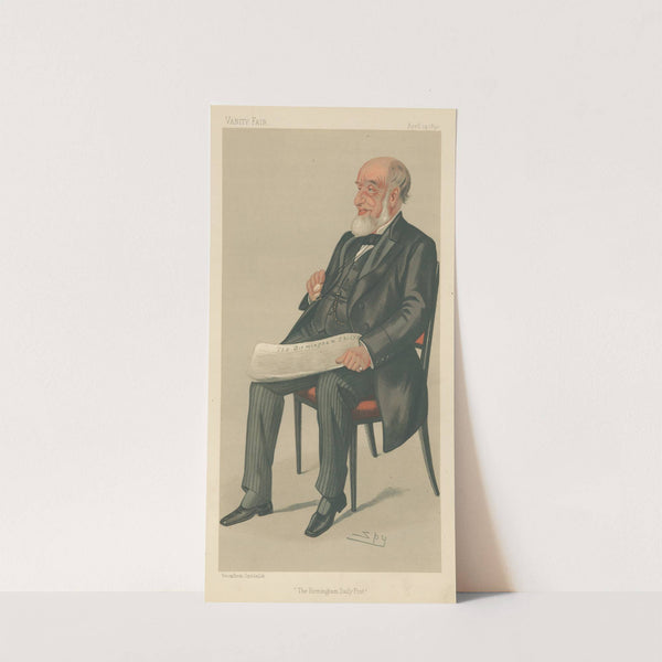Newspapermen; ‘The Birmingham Daily Post’, Mr. John Jaffrey, April 19, 1890 (1890) by Leslie Matthew Ward