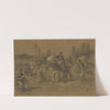 Newspapers in camp by Edwin Forbes