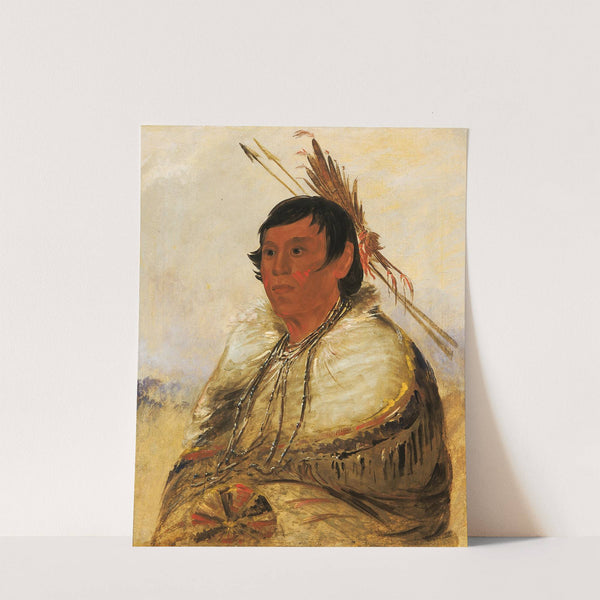 Ni-A-Có-Mo, Fix With The Foot, a Brave (1830) by George Catlin