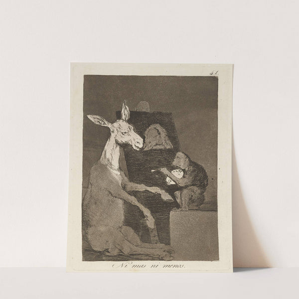 Ni mas ni menos. (Neither more nor less.) (1796-1797) by Francisco de Goya