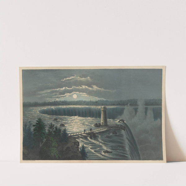 Niagara Falls, from Goat Island by Currier & Ives.