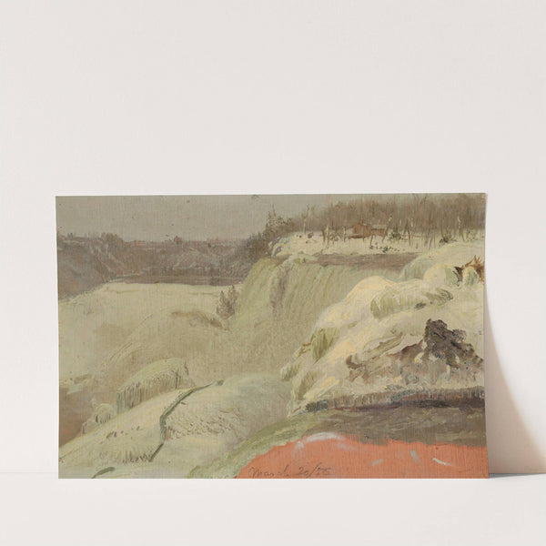 Niagara Falls in the Snow, seen from Goat Island (1856) by Frederic Edwin Church
