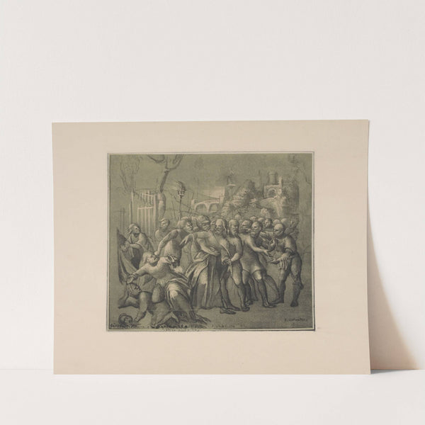 Niccolò Giolfino - Drawing of the taking of Christ by P. & D. Colnaghi