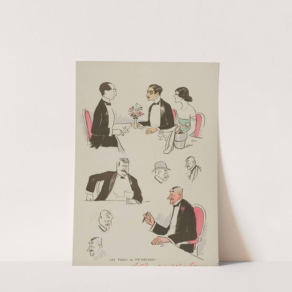 Nice- Au Casino (1913) by Georges Goursat (Sem)