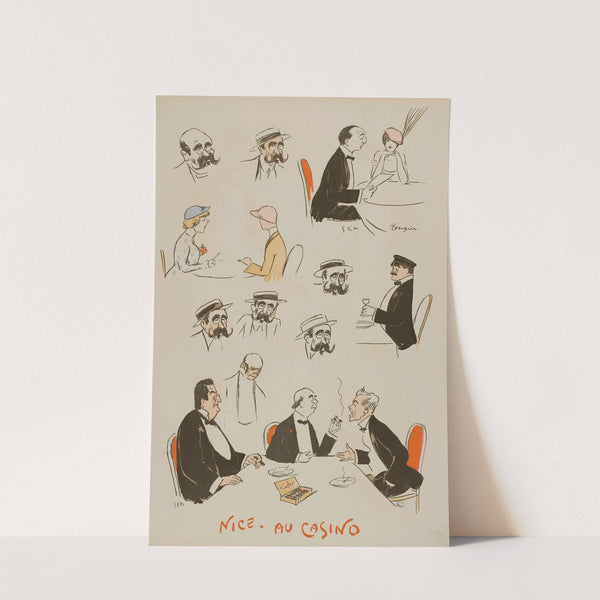 Nice – Au Casino (1913) by Georges Goursat (Sem)