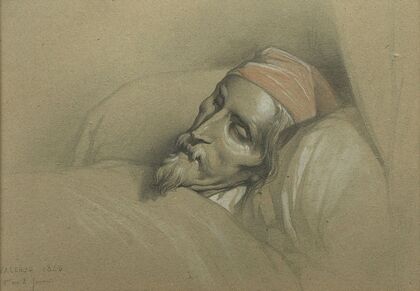 Nicolas-Toussaint Charlet sur son lit de mort (1846)