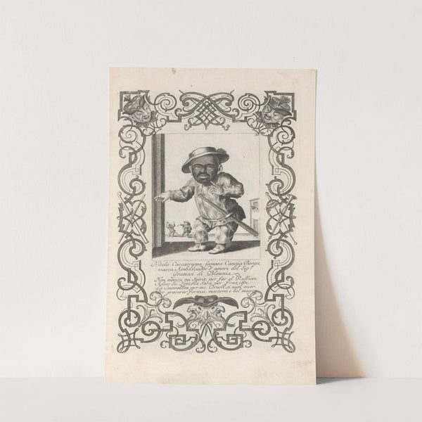 Nicolo Caccatrippa, famosa Canaia Bergamasca, Ambasciador d’amori del Sig. Gratian di Blounia, Pl. 35 (1710-1719) by Elias Baeck