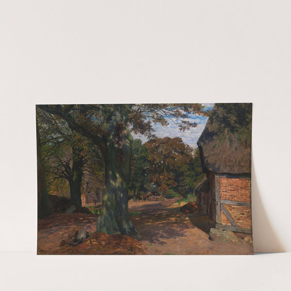 Niederdeutscher Bauernhof by Friedrich Kallmorgen