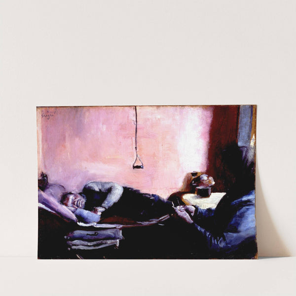 Niels Gaihede’s afternoon nap (1888) by Christian Krohg