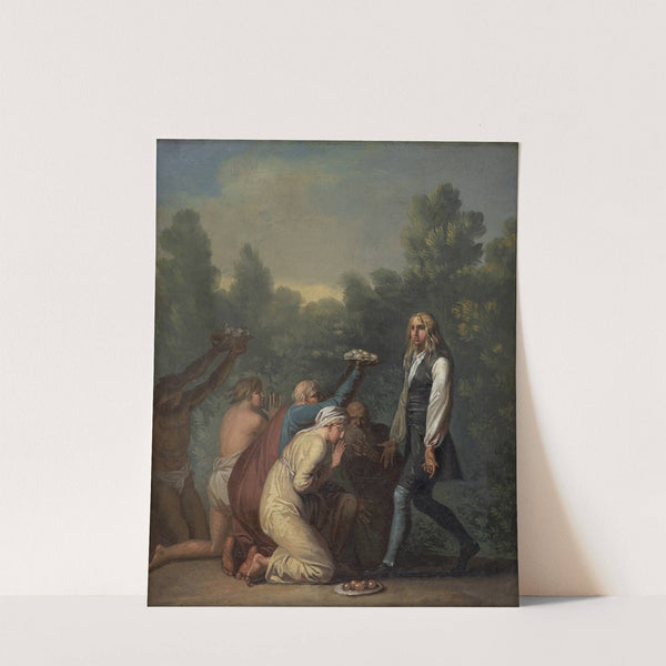 Niels Klim Receives the Homage of the Quamites (1785 – 1789) by Nicolai Abildgaard