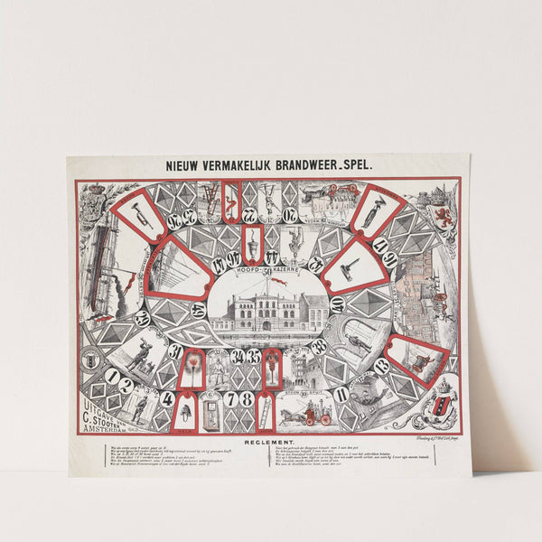 Nieuw vermakelijk brandweer-spel by Tresling & Comp.