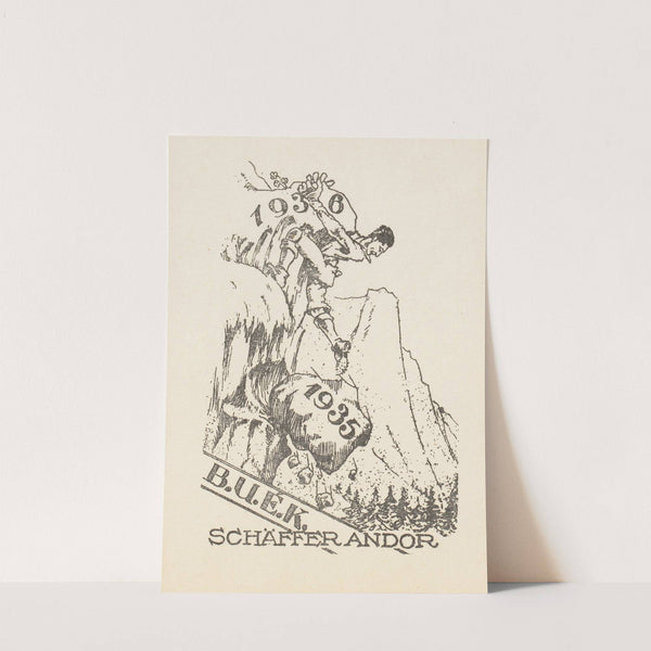 Nieuwjaarswens van Andor Schäffer (1936) by Kornél Révész