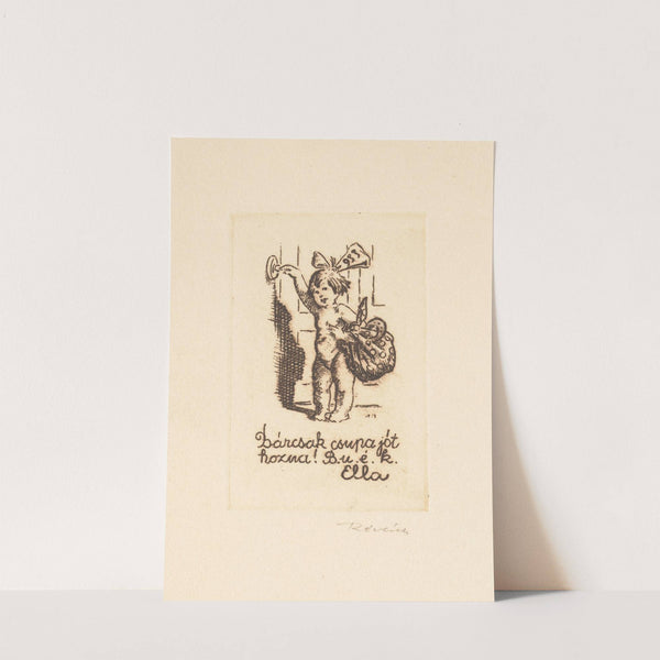 Nieuwjaarswens van Ella (1932) by Kornél Révész