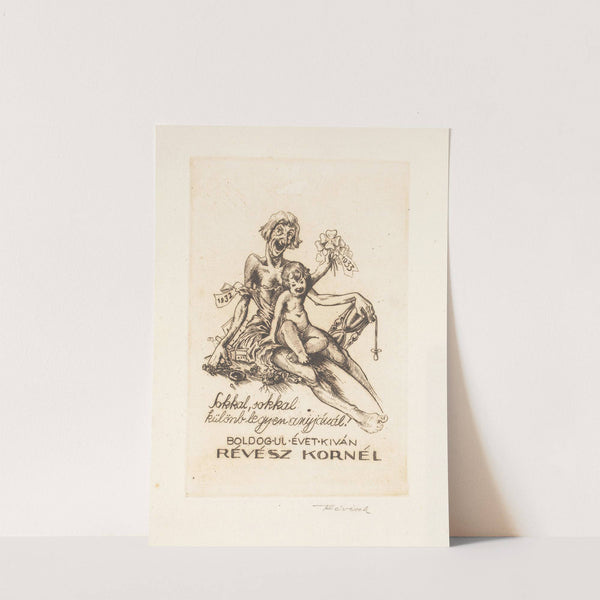 Nieuwjaarswens van Kornél Révész (1932) by Kornél Révész