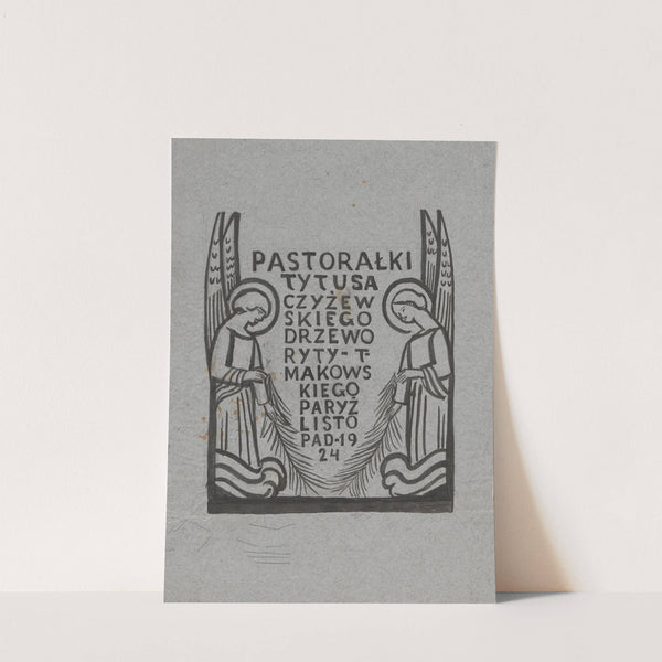 Niezrealizowany projekt karty tytułowej do ‘Pastorałek’ (1924) by Tadeusz Makowski